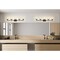 Z-Lite Analia Vanity, 5-Light, 45.75 In.W x 7.5 In.L x 9.25 In.H, Matte Black/Clear Ribbed 1101-5V-MB - alternate 4